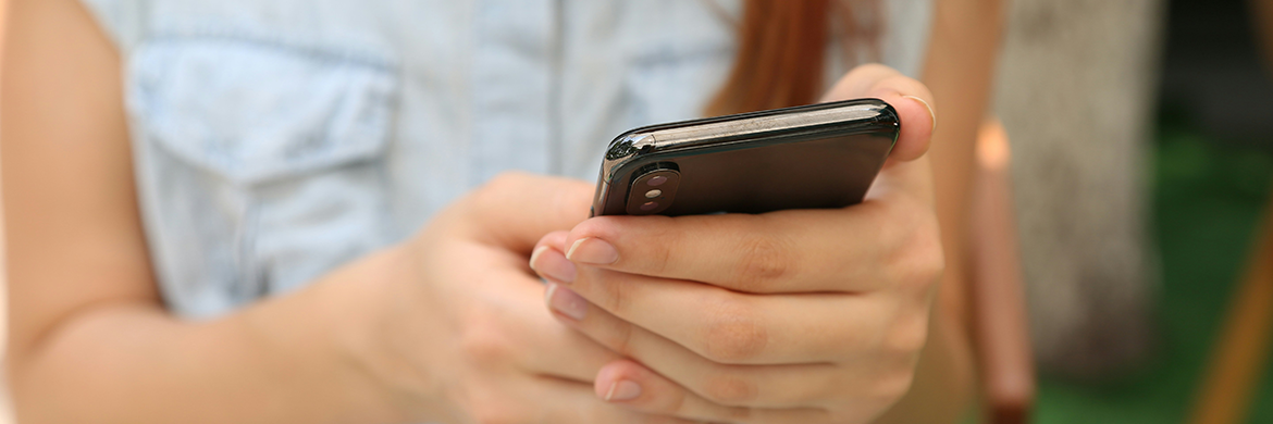 Woman on smartphone
