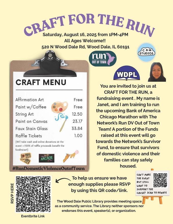 Craft for the Run 08-16-2025