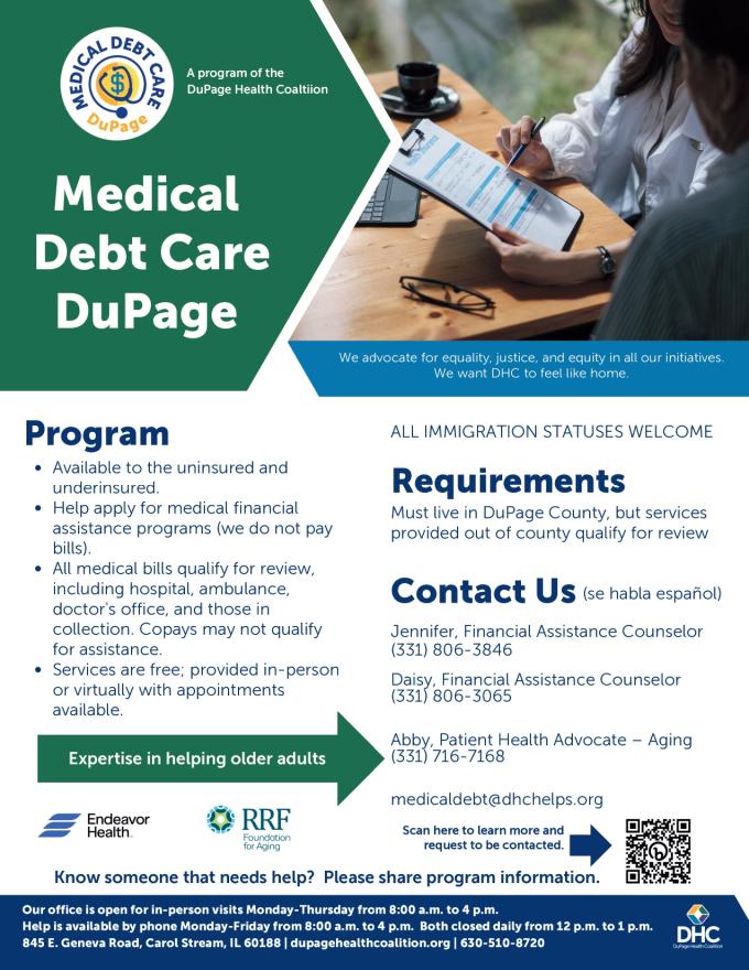 Medical Debt Care DuPage program description