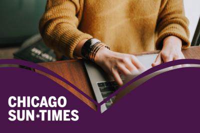 Chicago Sun-Times resource image showing a person typing on laptop